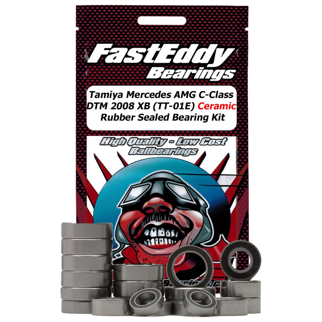 Fast Eddy Tamiya Mercedes AMG C-Class DTM 2008 XB (TT-01E) Ceramic Rubber Sealed Bearing Kit