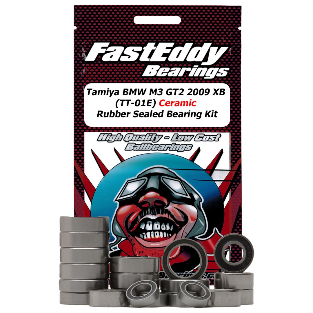 Fast Eddy Tamiya BMW M3 GT2 2009 XB (TT-01E) Ceramic Rubber Sealed Bearing Kit