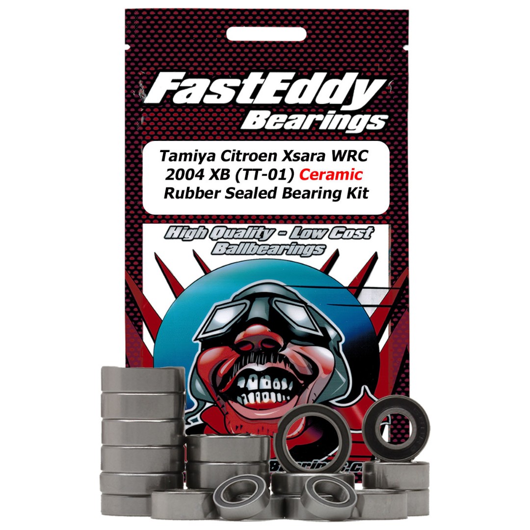 Fast Eddy Tamiya Xsara WRC 2004 XB (TT-01) Ceramic Rubbr Sld Kit