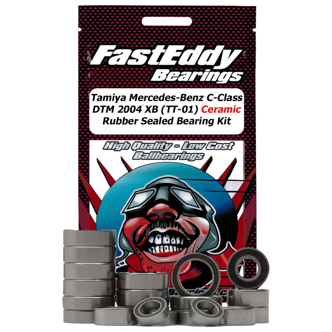 Fast Eddy Tamiya Mercedes-Benz C-Class DTM 2004 XB (TT-01) Ceramic Rubber Sealed Bearing Kit