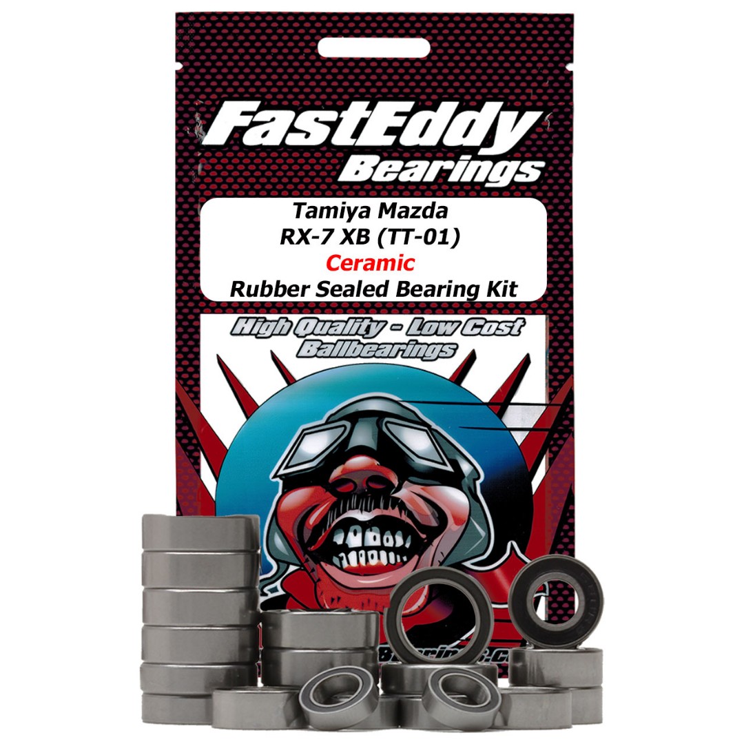 Fast Eddy Tamiya Mazda RX-7 XB (TT-01) Ceramic Rubber Sealed Bearing Kit