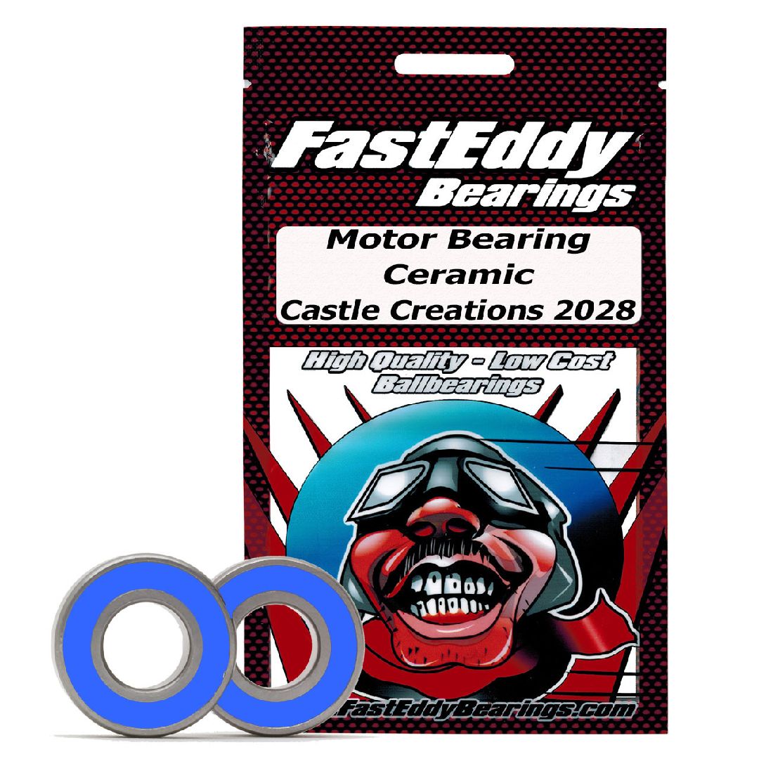 Fast Eddy Castle Creations 2028 Ceramic Rubber Sealed Bearing Kit (2)