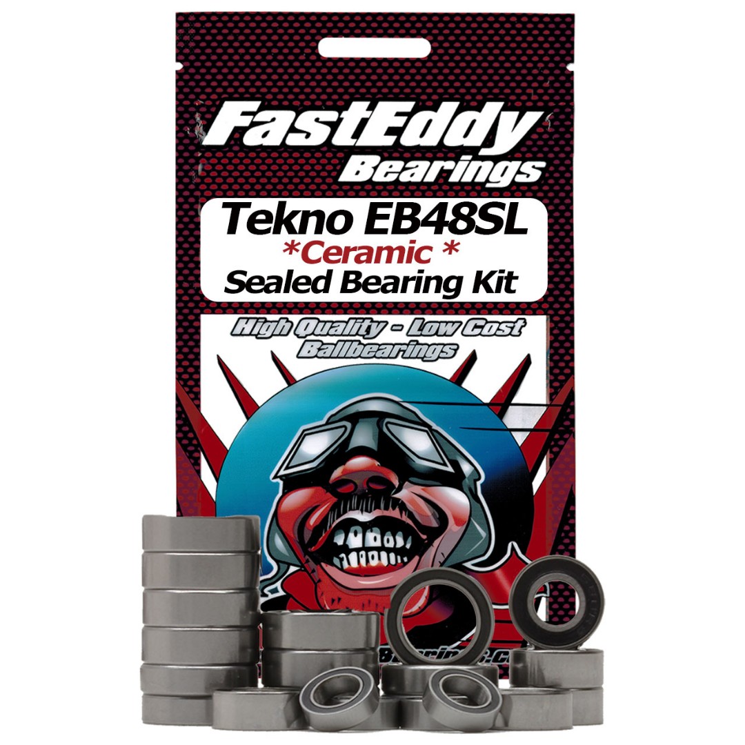 Fast Eddy Tekno RC EB48SL Ceramic Rubber Sealed Bearing Kit - Click Image to Close