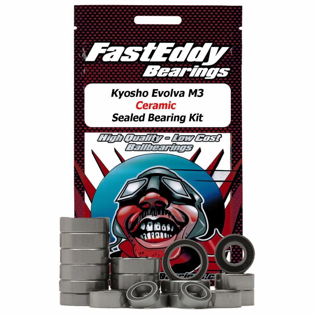 Fast Eddy Kyosho Evolva M3 Ceramic Sealed Bearing Kit