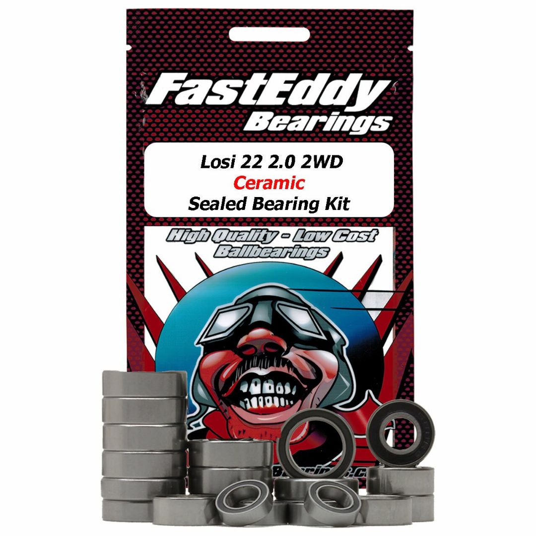 Fast Eddy Losi 22 2.0 2WD Ceramic Sealed Bearing Kit - Click Image to Close