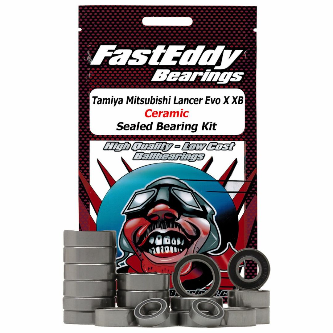 Fast Eddy Tamiya Mitsubishi Lancer Evo X XB (TT-01E) Ceramic Sealed Bearing Kit