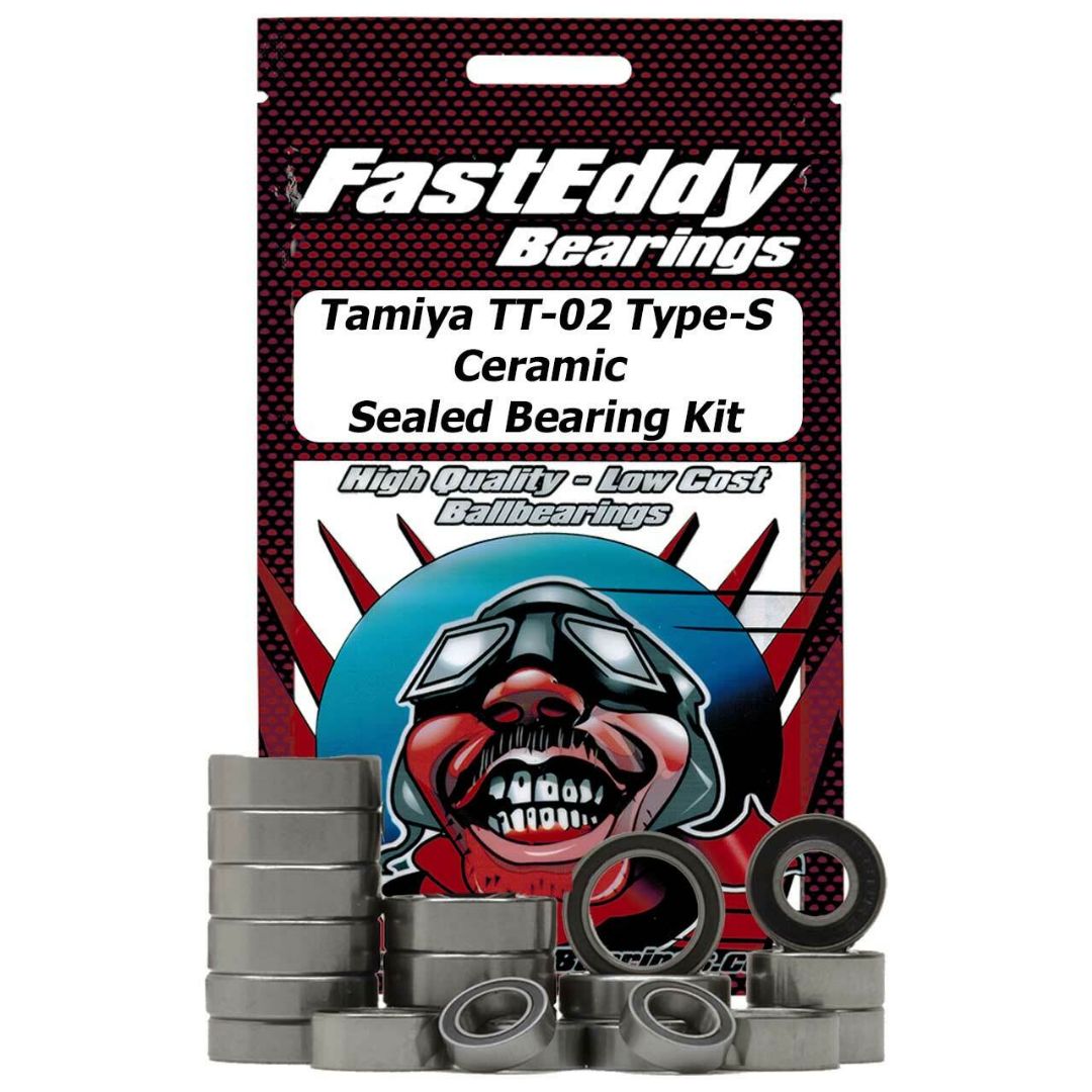 Fast Eddy Tamiya TT-02 Type-S Chassis Ceramic Sealed Bearing Ki