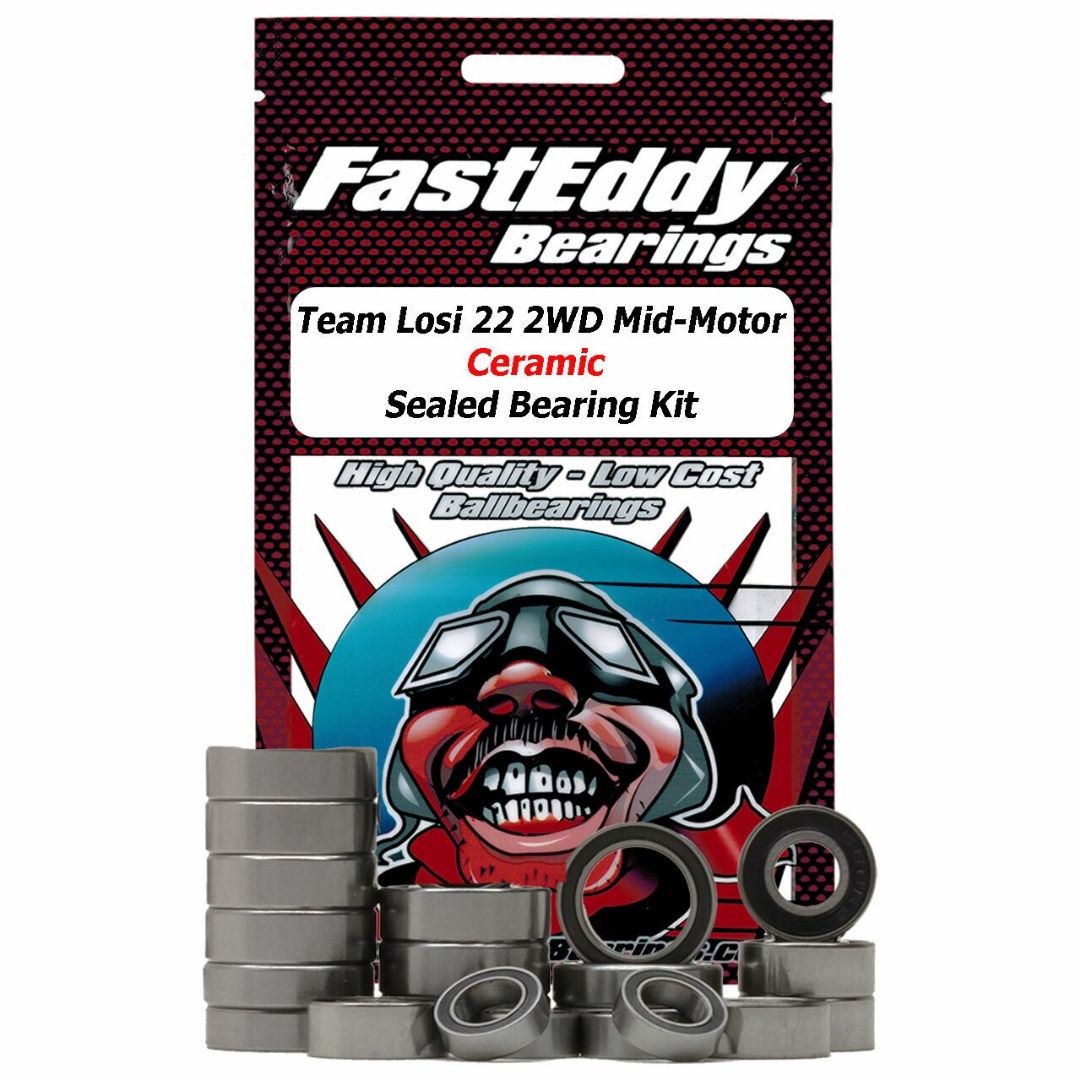 Fast Eddy Team Losi 22 2WD Mid-Motor Ceramic Sealed Bearing Kit