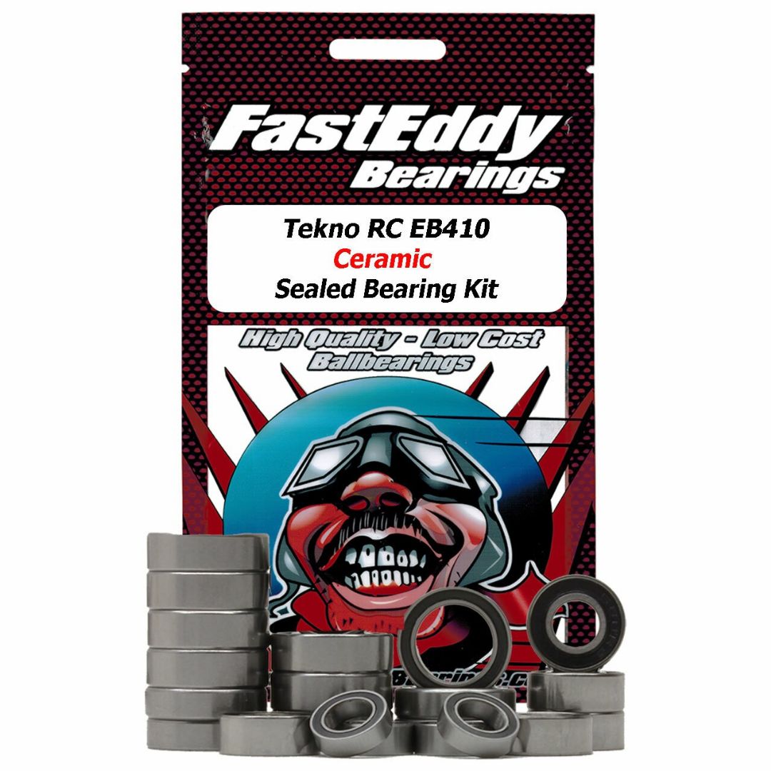 Fast Eddy Tekno RC EB410 Ceramic Sealed Bearing Kit