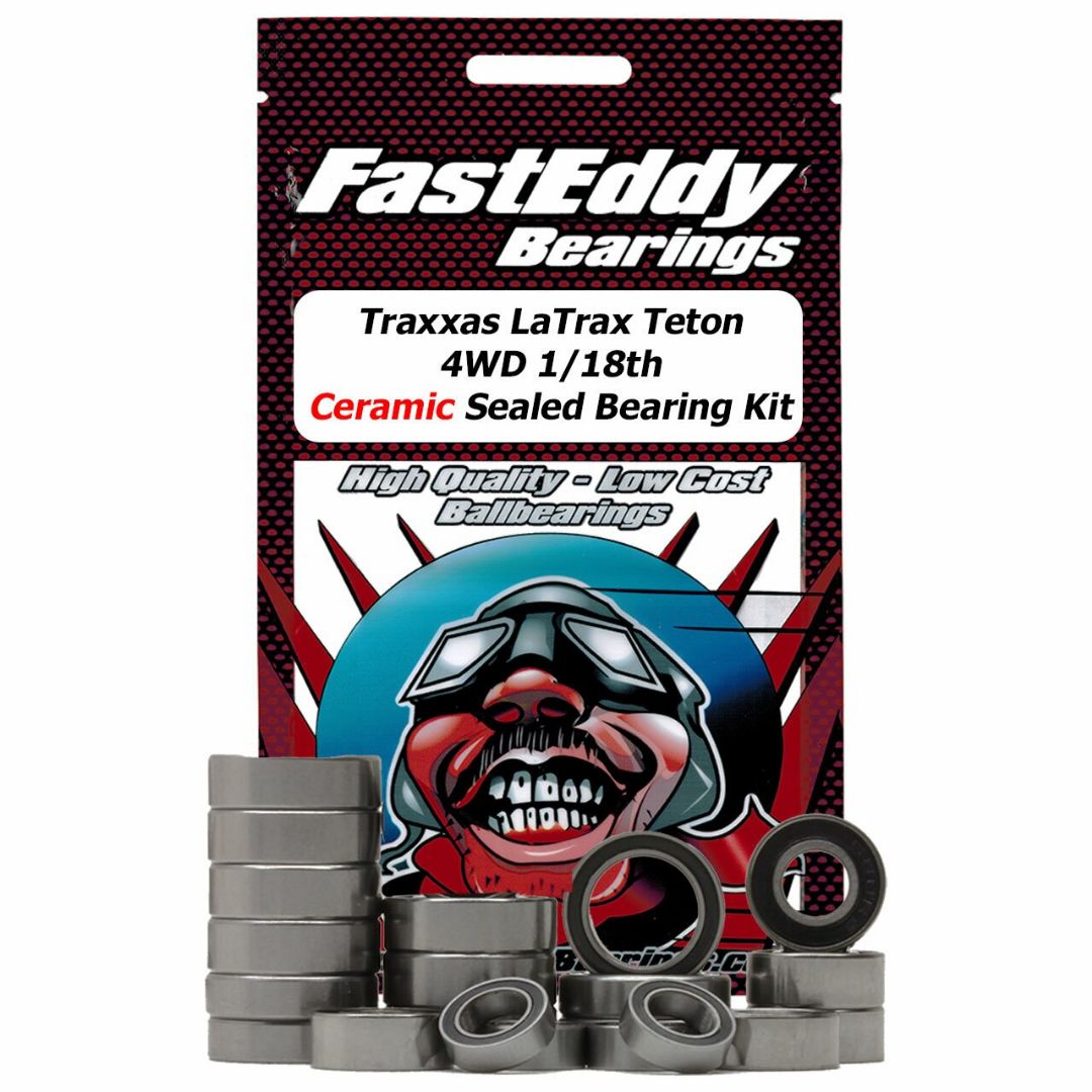 Fast Eddy Traxxas LaTrax Teton 4WD 1/18th Ceramic Sealed Bearing Kit