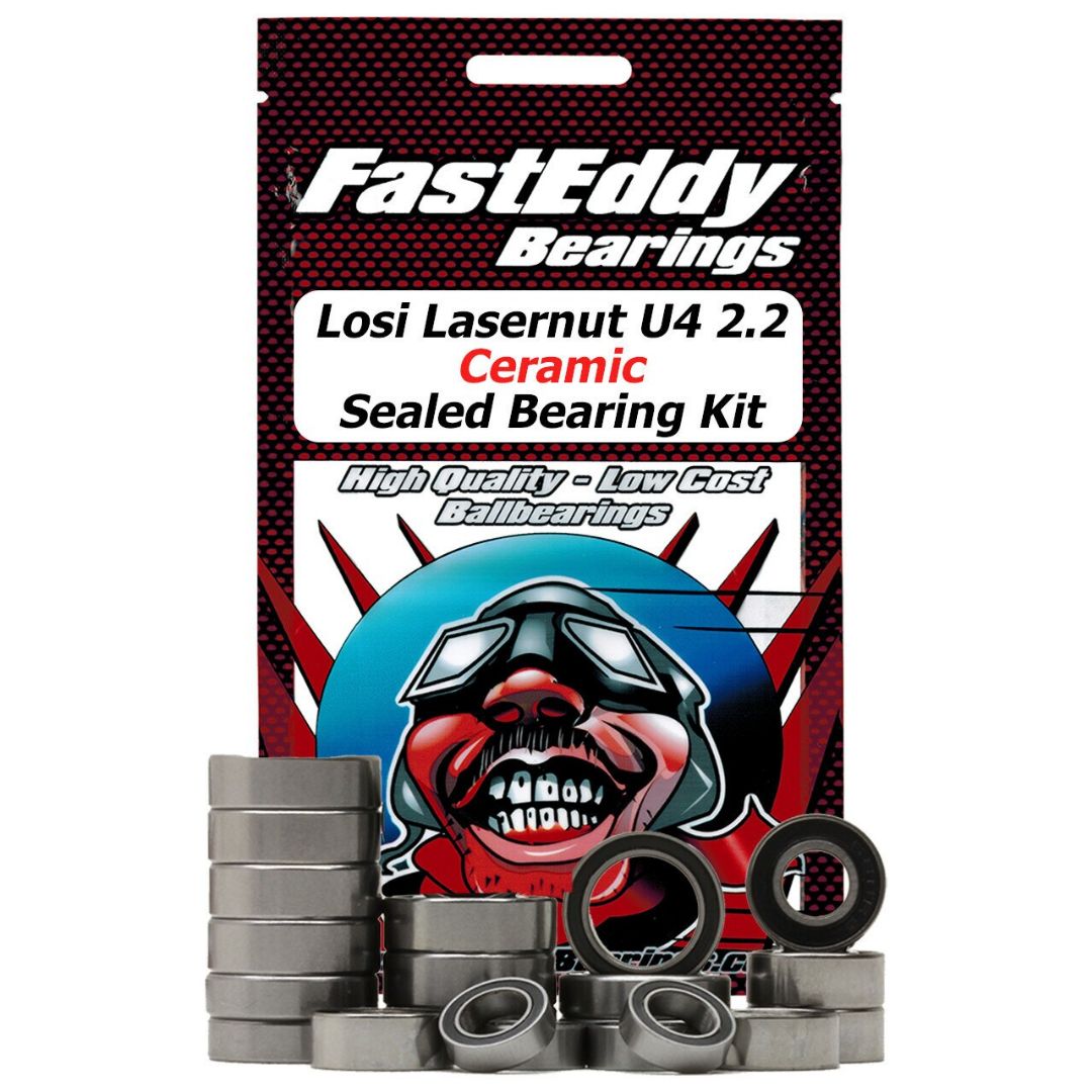 Fast Eddy Losi Lasernut U4 2.2 Ceramic Sealed Bearing Kit - Click Image to Close