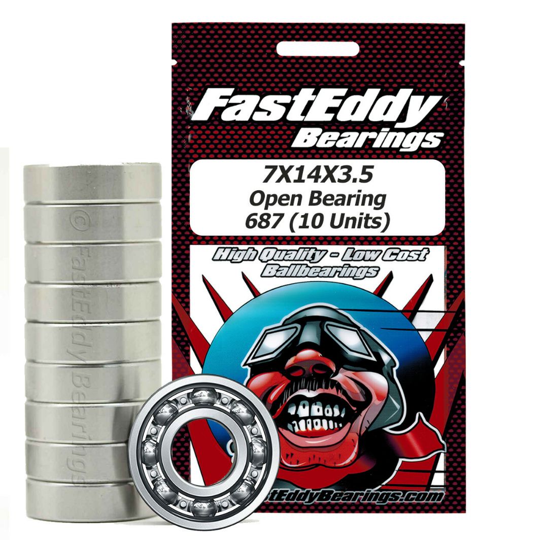 Fast Eddy 7x14x3.5mm Open Bearing 687 (10)