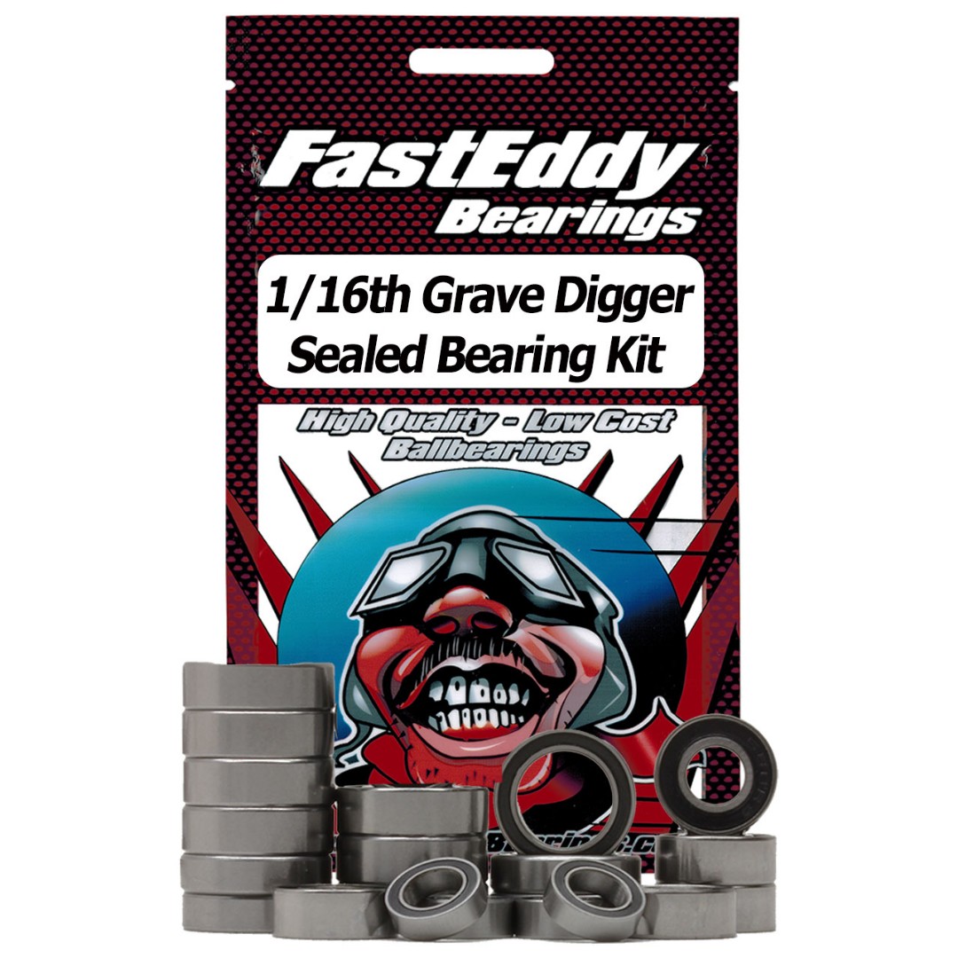 Fast Eddy Traxxas 1/16th Grave Digger Sealed Bearing Kit