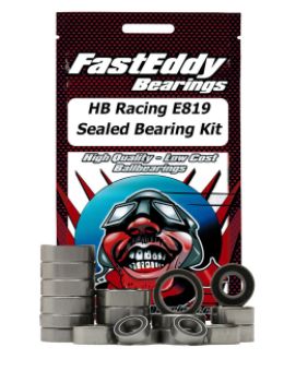 Team Fast Eddy HB Racing E819 Sealed Bearing Kit (4) 6x10x3 (12) 8x16x5 (2) 12x18x4 (4) 12x21x5