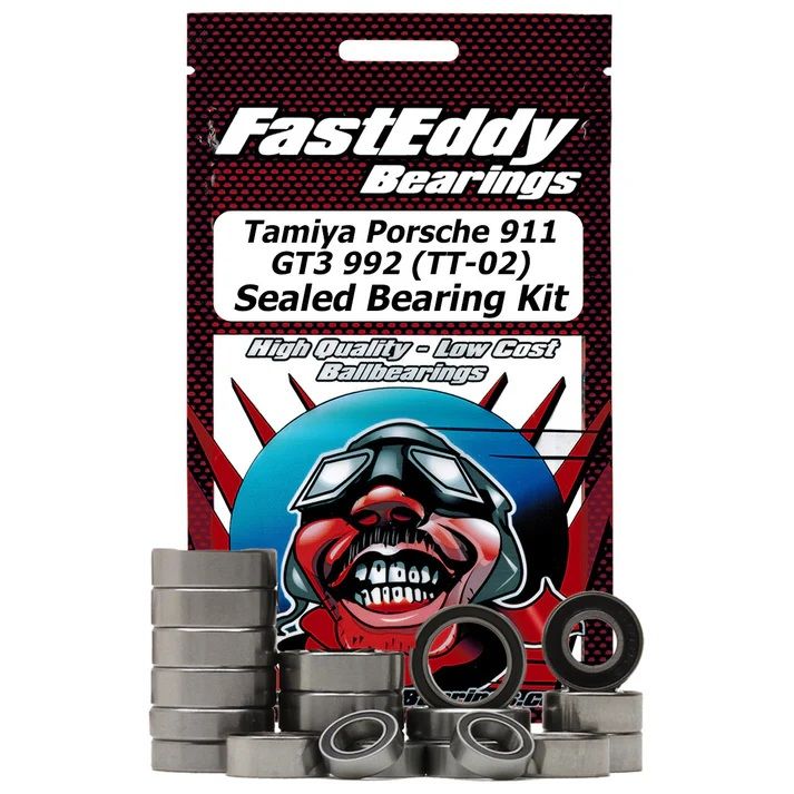 Fast Eddy Tamiya 911 GT3 992 TT-02 Sealed Bearing Kit