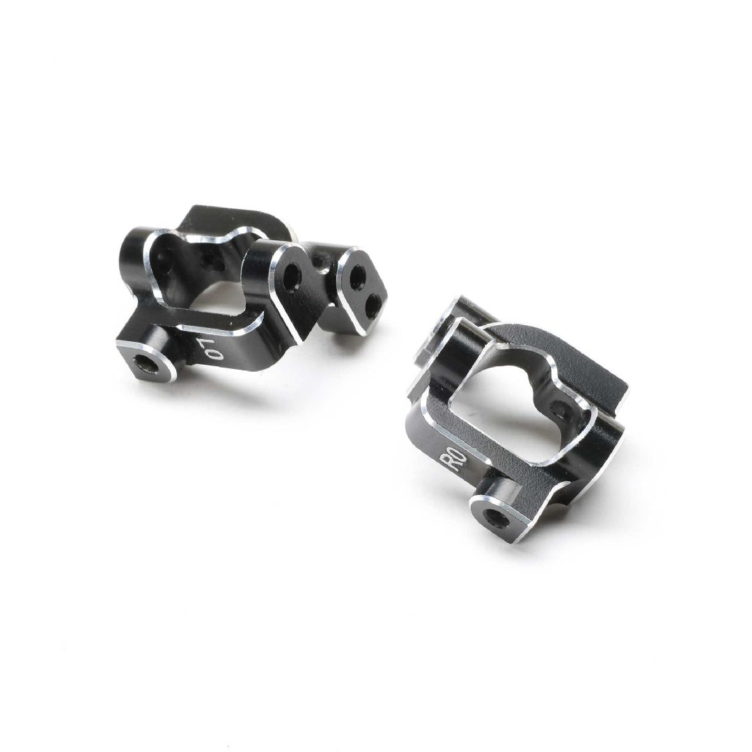 TLR Caster Block Set, 0 Deg, Aluminum: 22S Sprint