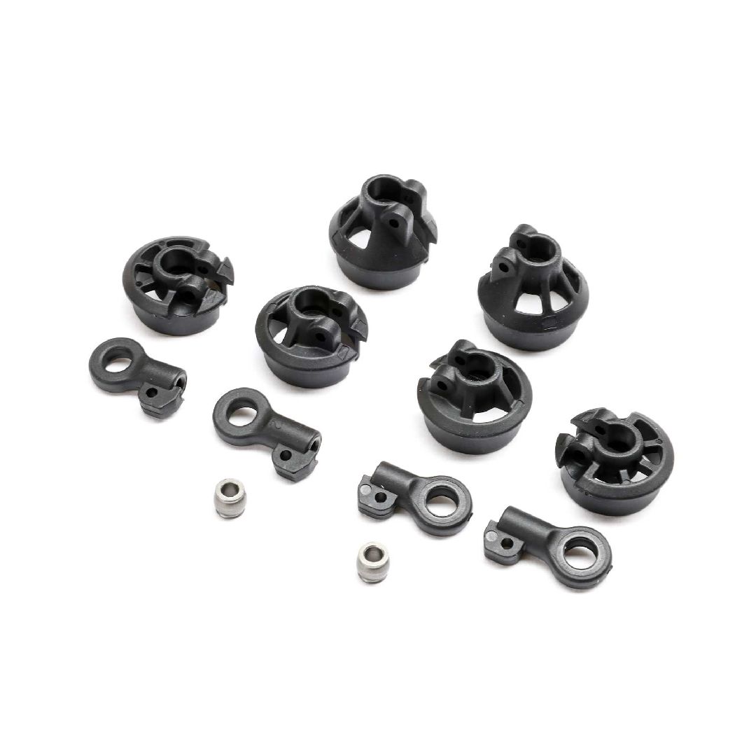 TLR Spring Cups, Shock Ends, 13mm: 22X