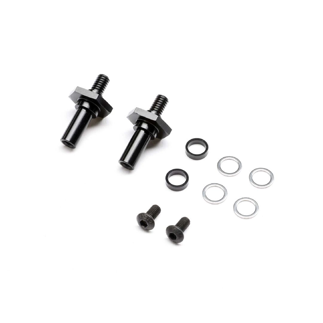 TLR Front Axle, Aluminum (2): 22X