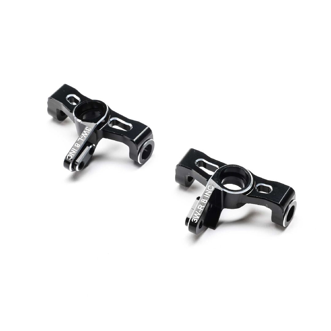 TLR Spindle, Wide, 8 Deg Incline, Aluminum: 22X