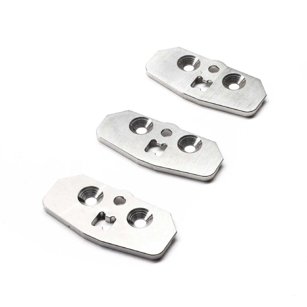 TLR Skid Plate Set, Adj Chassis, Steel: 8XT