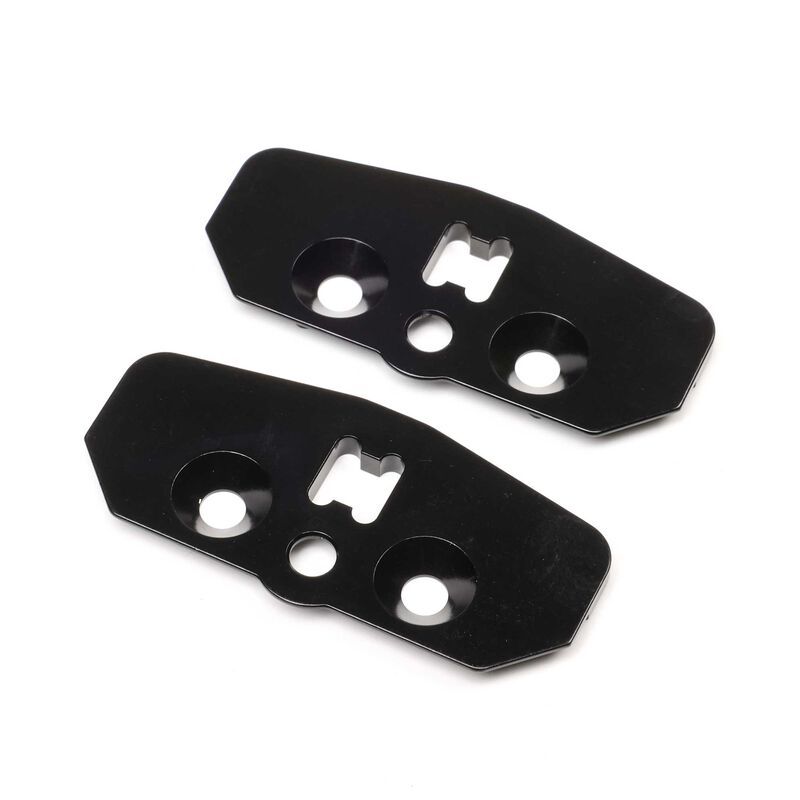 TLR Skid Plate, Adjustable Chassis, STD, Aluminum (2): 8X 2.0