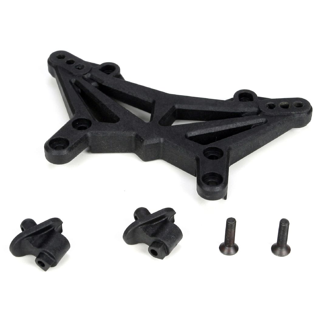 TLR Shock Tower & Body Mounts, Front: 22T