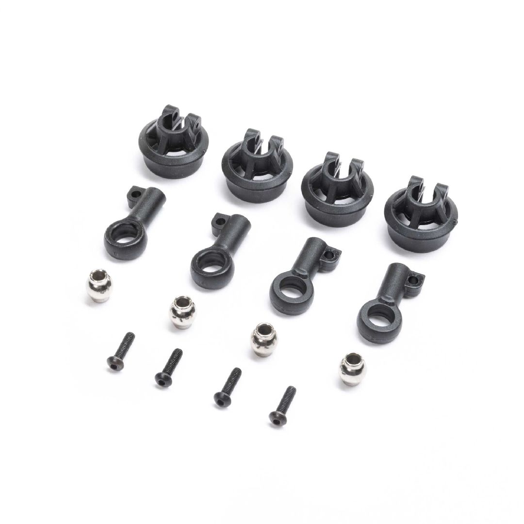 TLR Shock Rod Ends (4): LMT