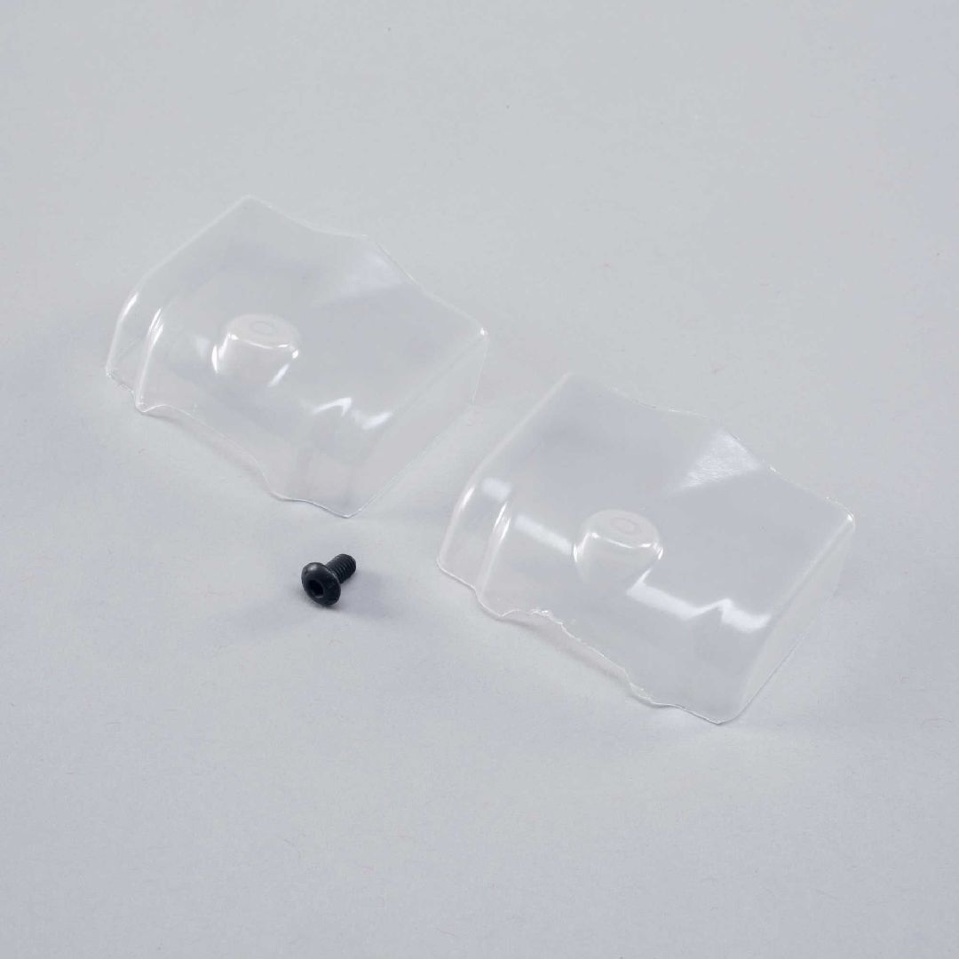 TLR Front Scoop, Clear: 22X-4