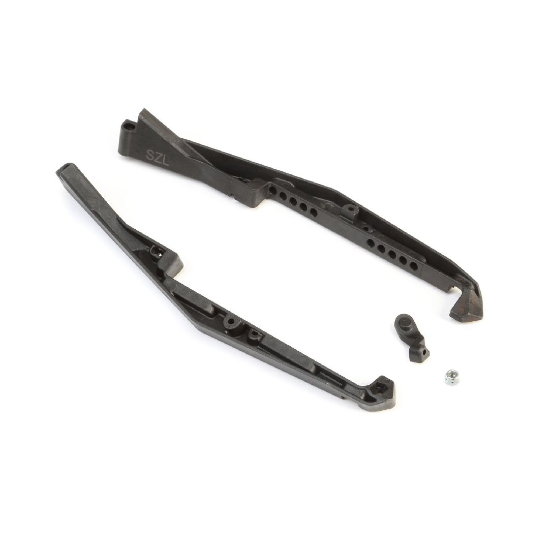 TLR Mud Guard Set, Stiffezel, w/Fan Mount: 22 5.0