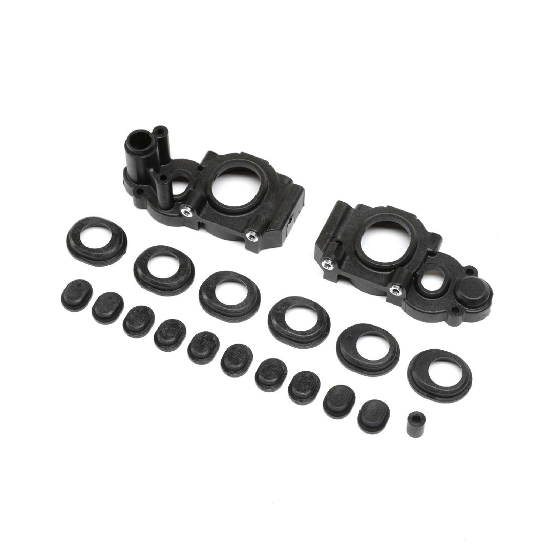 TLR Gear Case Set, 3-Gear Laydown: 22 4.0
