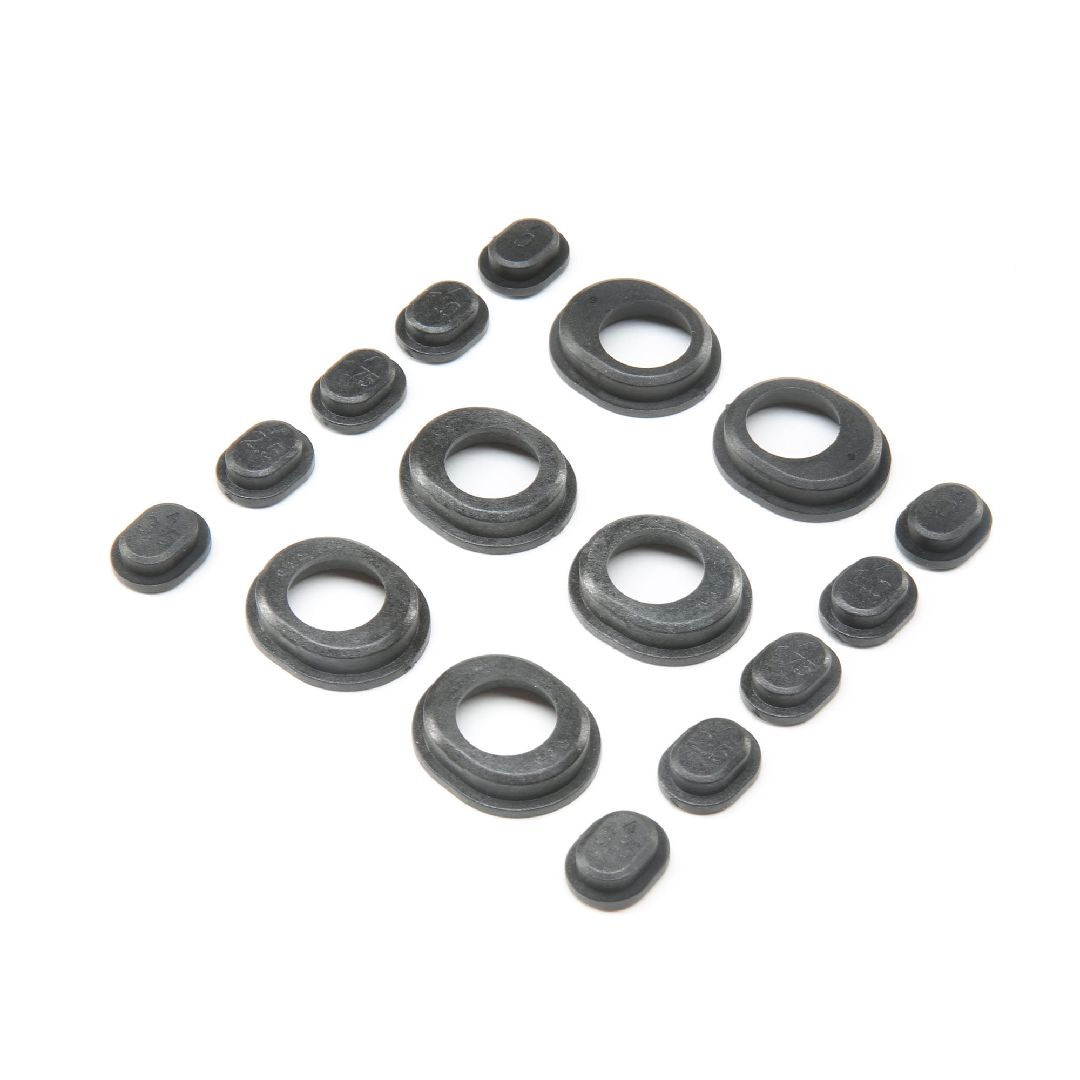 TLR Diff Height Insert Set, Laydown Gear Case: 22