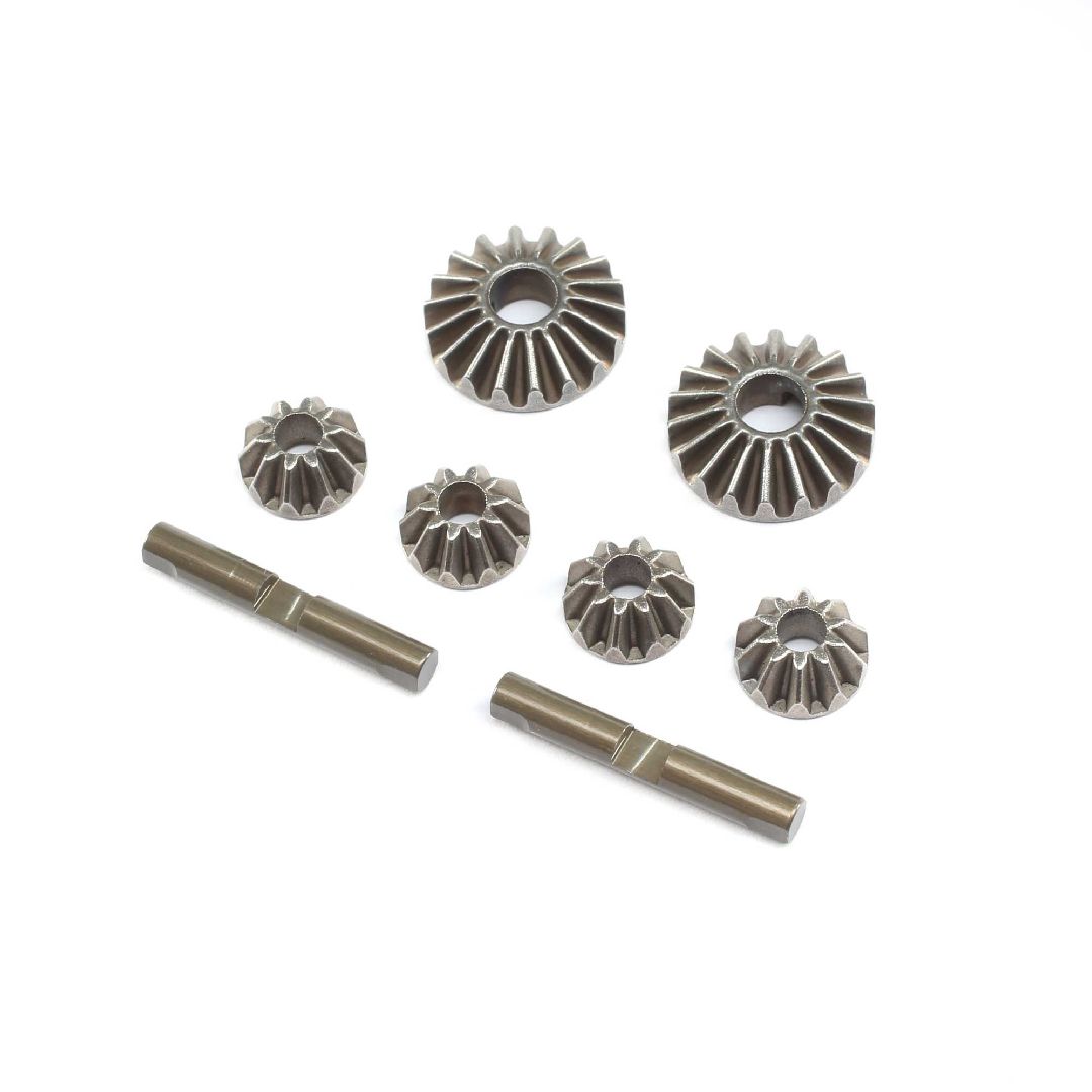 TLR Diff Gear & Cross Pin Set, Metal: 22X-4
