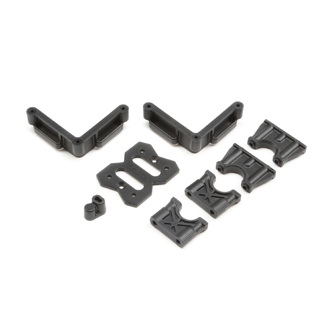 TLR Center Diff Mount, Battery Mount: 8XE