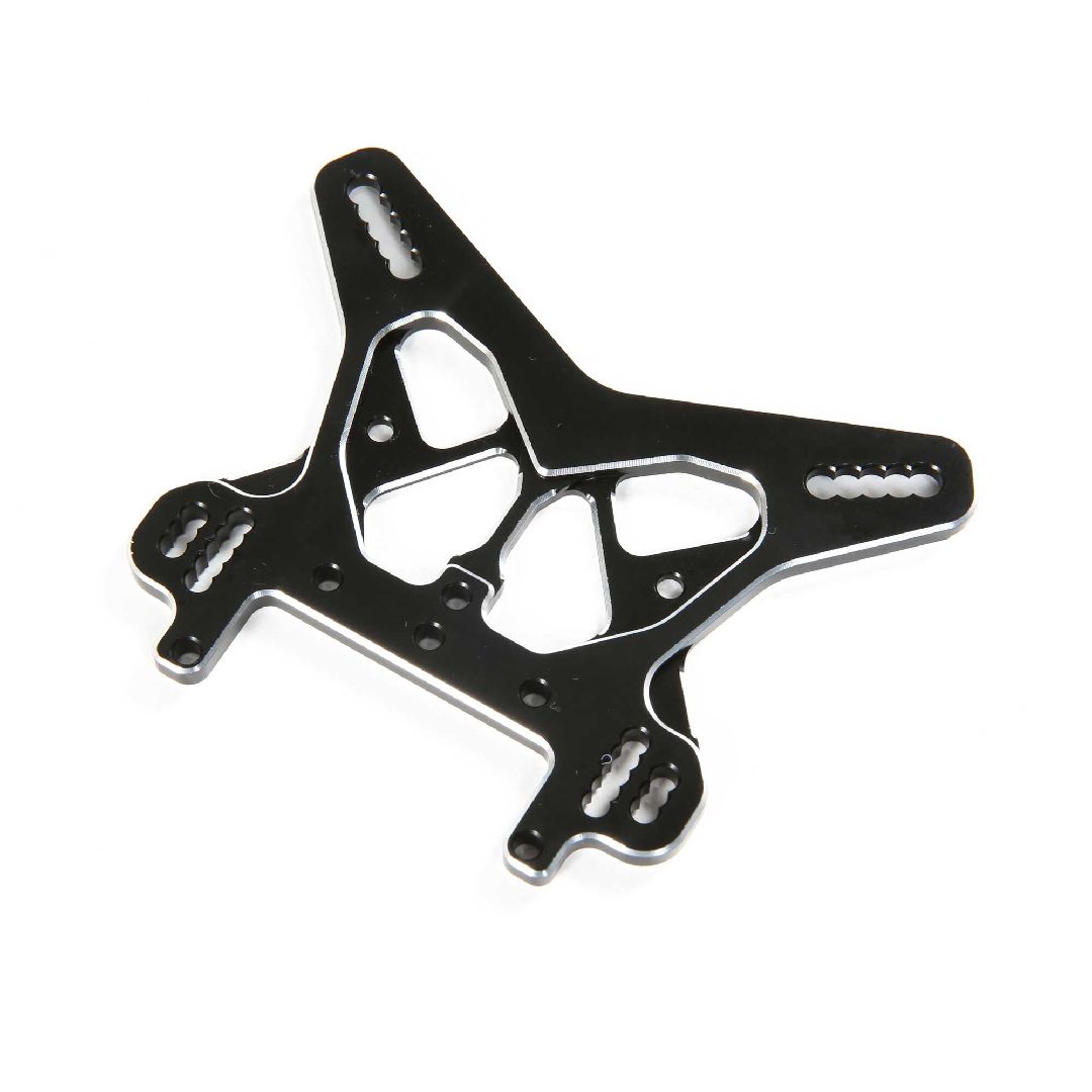 TLR Rear Shock Tower, Black, Aluminum: 8X/8XE