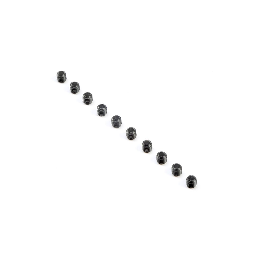 TLR Flat Point Set Screws, M4x4mm (10)