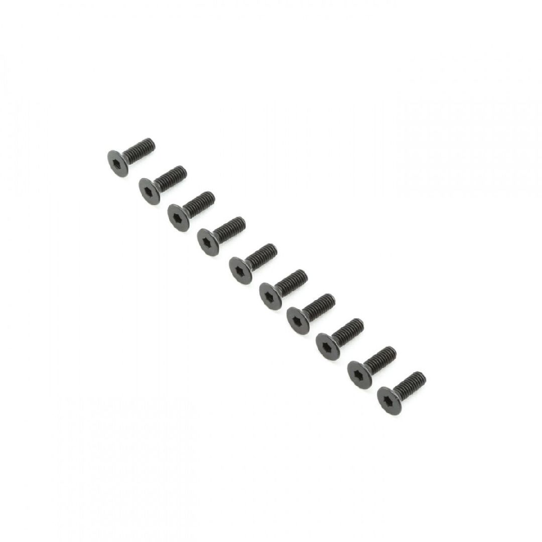 TLR Flat Head Screws, M4x12mm (10)