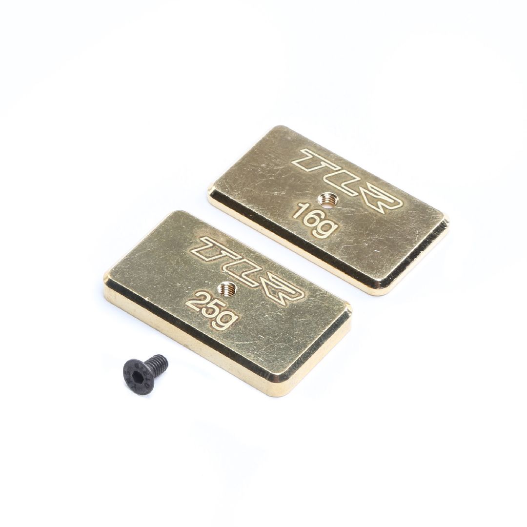 TLR Rear Brass Weight Set, 16g & 25g: 22 5.0