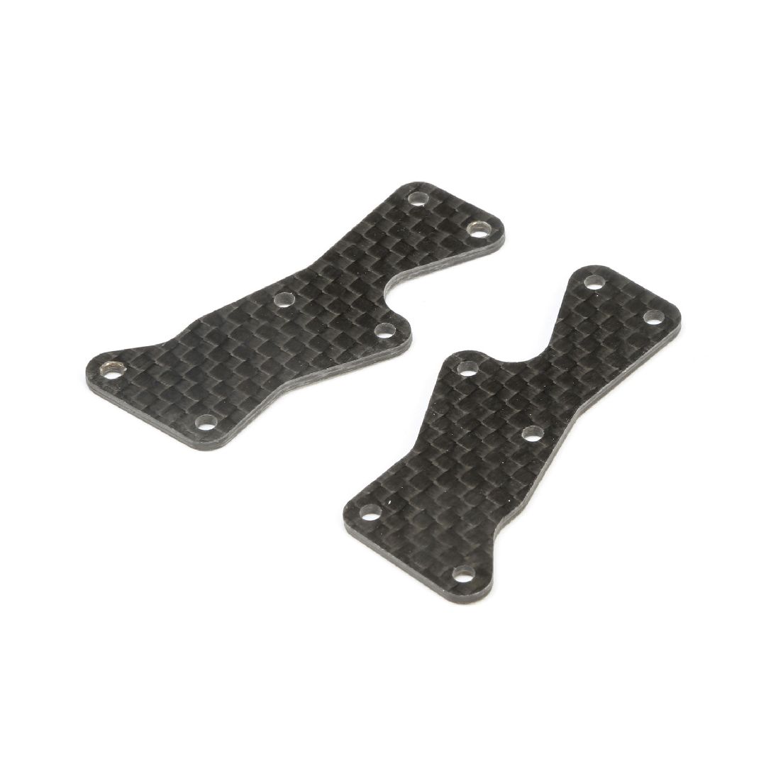 TLR Front Arm Inserts, Carbon: 8X