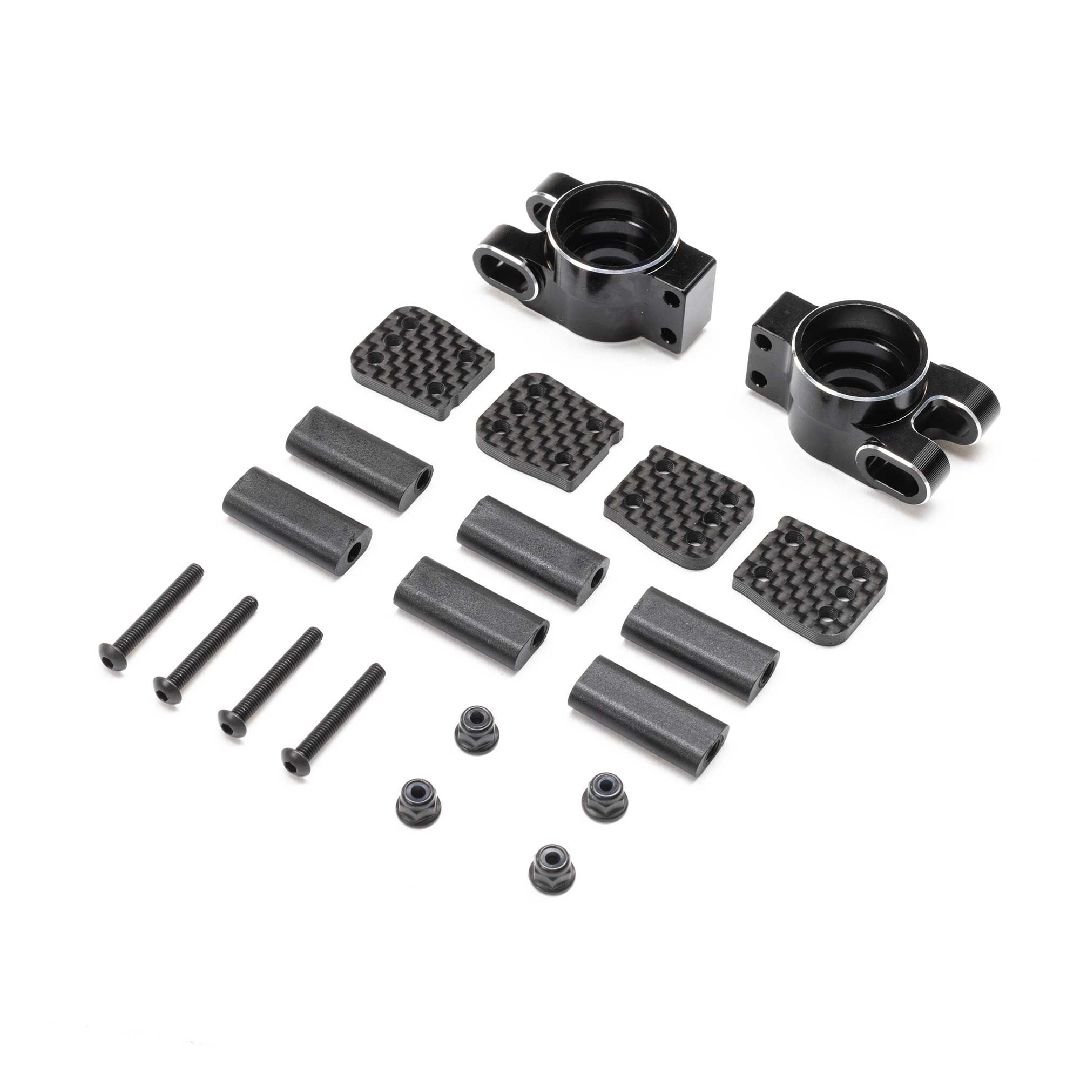 TLR Rear Hub, Aluminum: 8X, 8XE 2.0