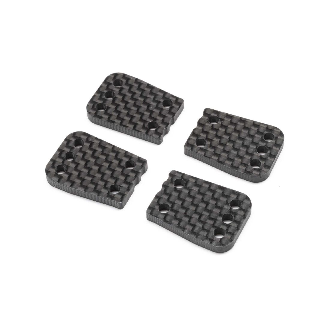 TLR Rear Hub, B Plate, Carbon: 8X, 8XE 2.0