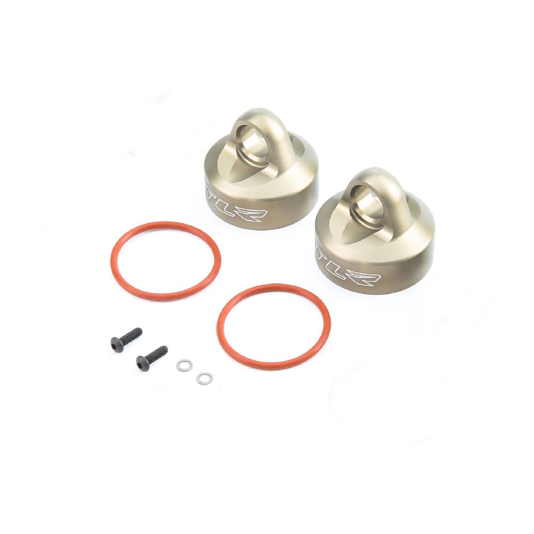 TLR Bleeder Shock Caps, Al (2): 5T, MINI WRC TLR Bleeder Shock Caps, Al (2): 5T, MINI WRC
