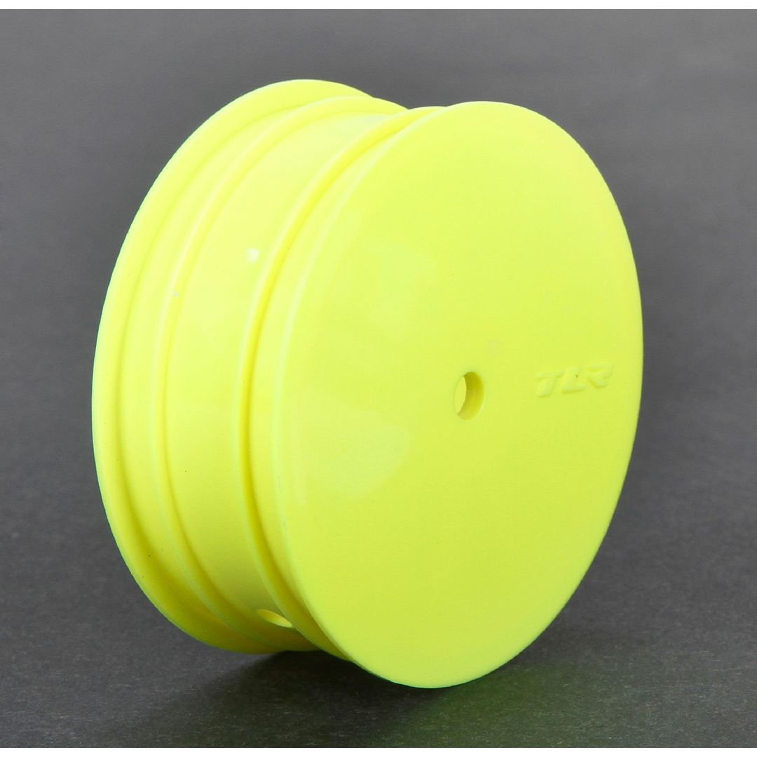 TLR 1/10 2.2 Wheel, 12mm Hex, Yellow (Front)(2): 22 3.0