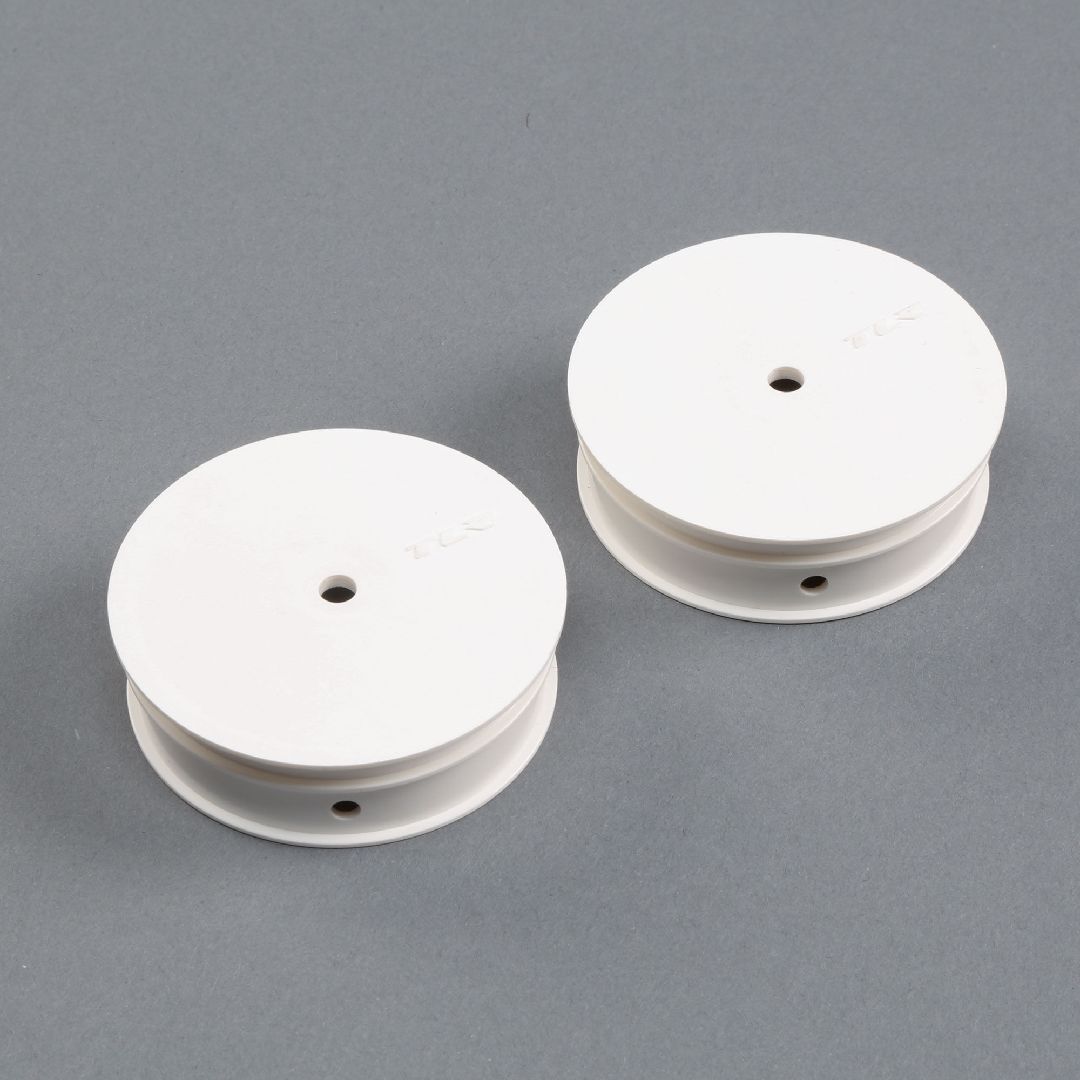 TLR 2.2 Narrow Wheel, 12mm Hex, Stiffezel, White (Front)(2): 22