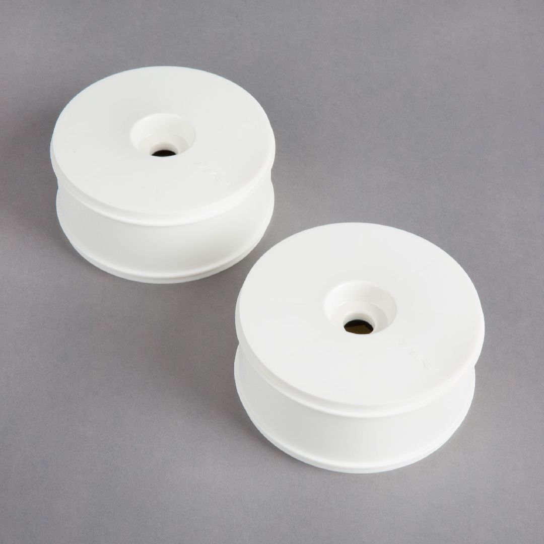 TLR 1/5 Dish Wheel, White (Front/Rear) (2): 5IVE B