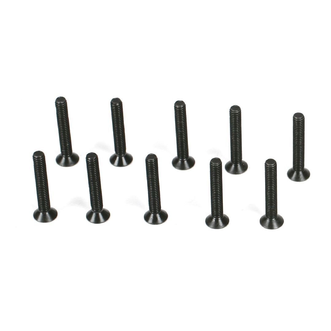TLR Flathead Screws, M2.5 x 16mm (10)