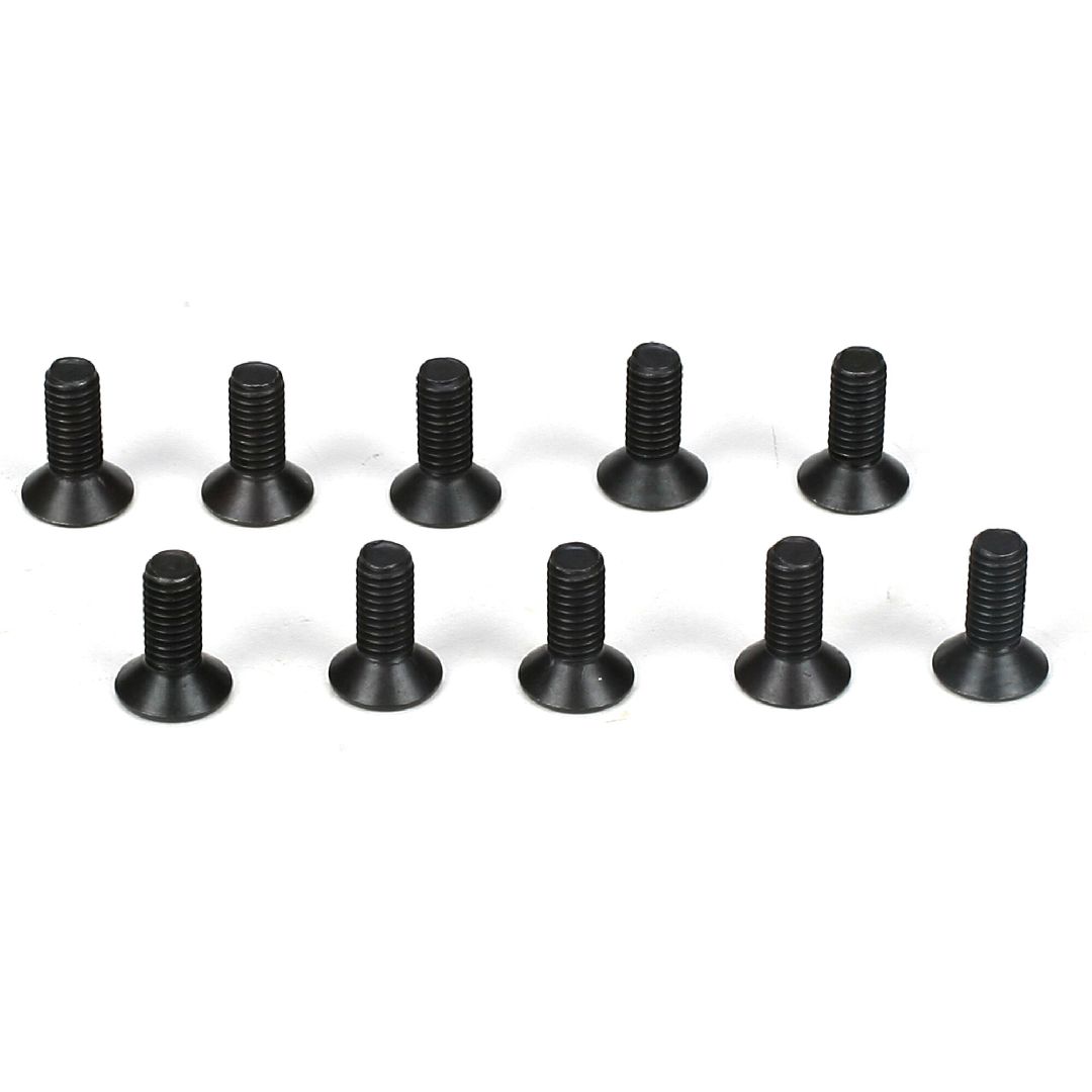 TLR Flathead Screws, M3 x 8mm (10)