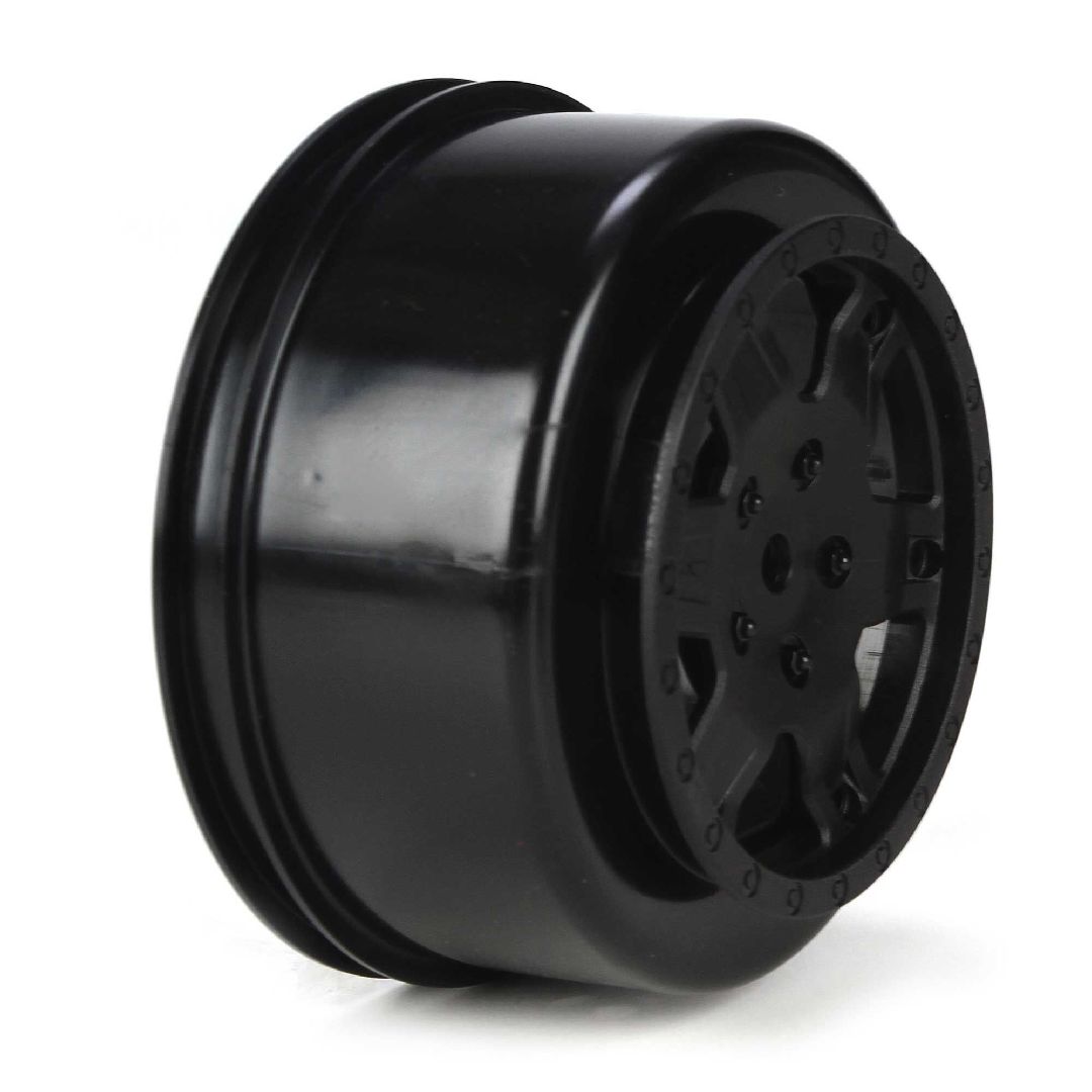 TLR 1/10 2.2/3.0 Wheel, 12mm Hex, Black (front/rear) (2): 22SCT