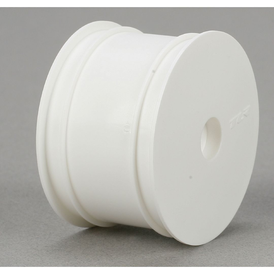TLR 1/10 2.2 Wheel, 12mm Hex, White (Rear) (2): 22