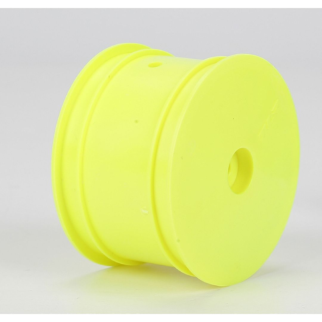 TLR 1/10 2.2 Wheel, 12mm Hex, Yellow (Rear) (2): 22