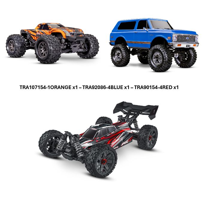 Traxxas Mini Maxx, Chevy K5 Blazer High Trail, & Jato 4x4!